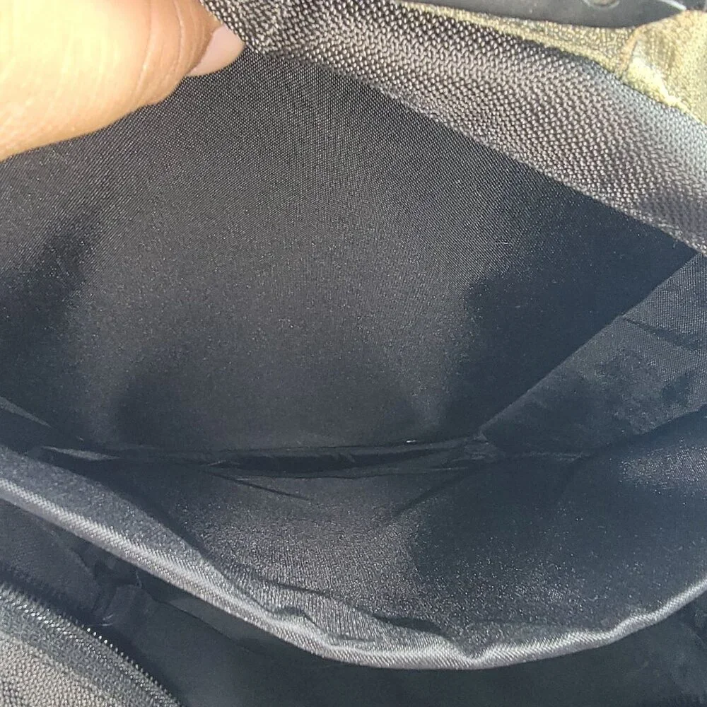 The North Face Reservoir Backpack Black Green Nylon Hiking Camping Outdoor Bag